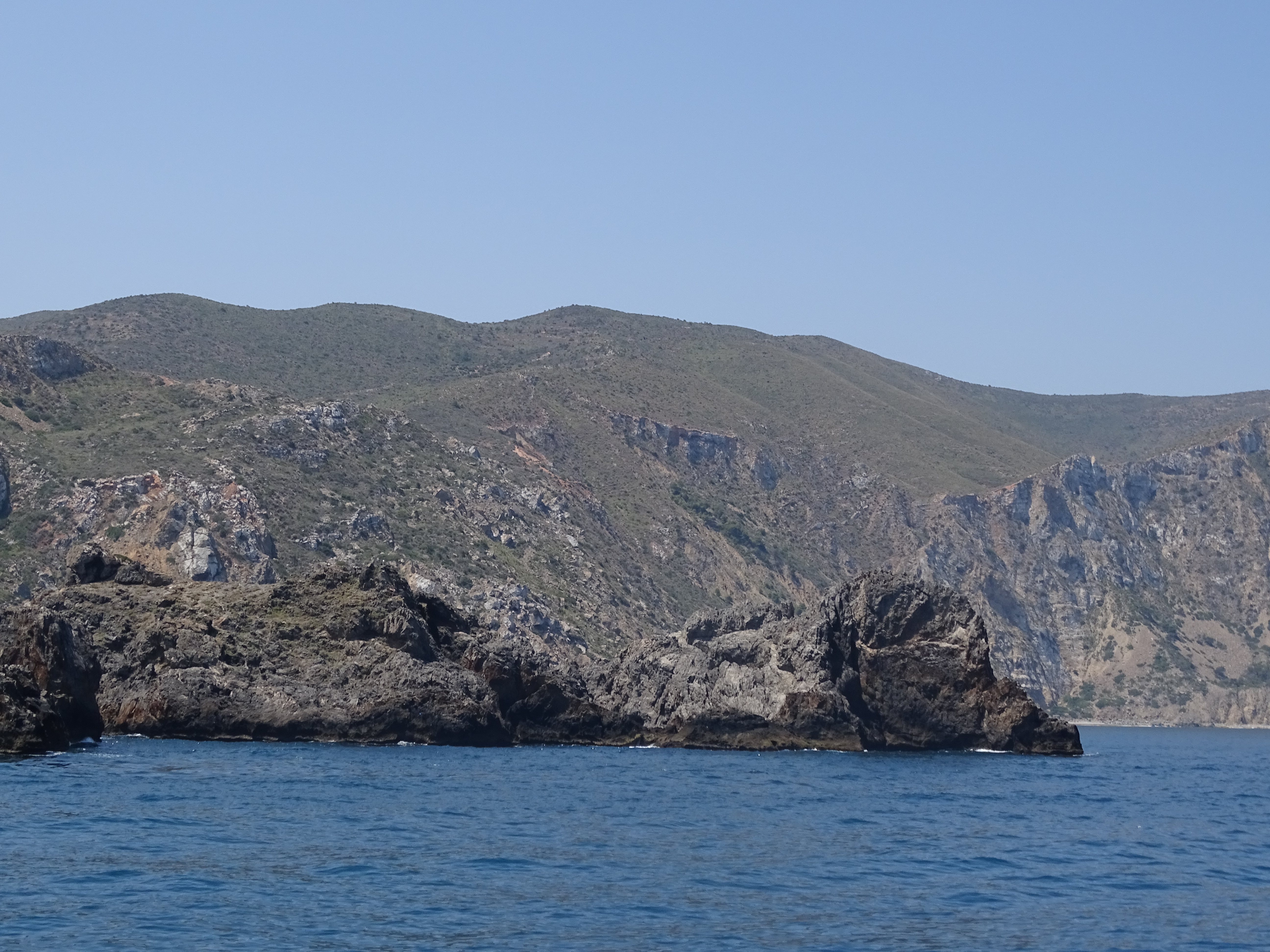 Paysage du littoral marin à l'extrémité orientale du Parc